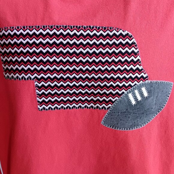 Men's XL Vintage T-shirt Big Red Nebraska Huskers Football Cottage Design 90s - Picture 2 of 6